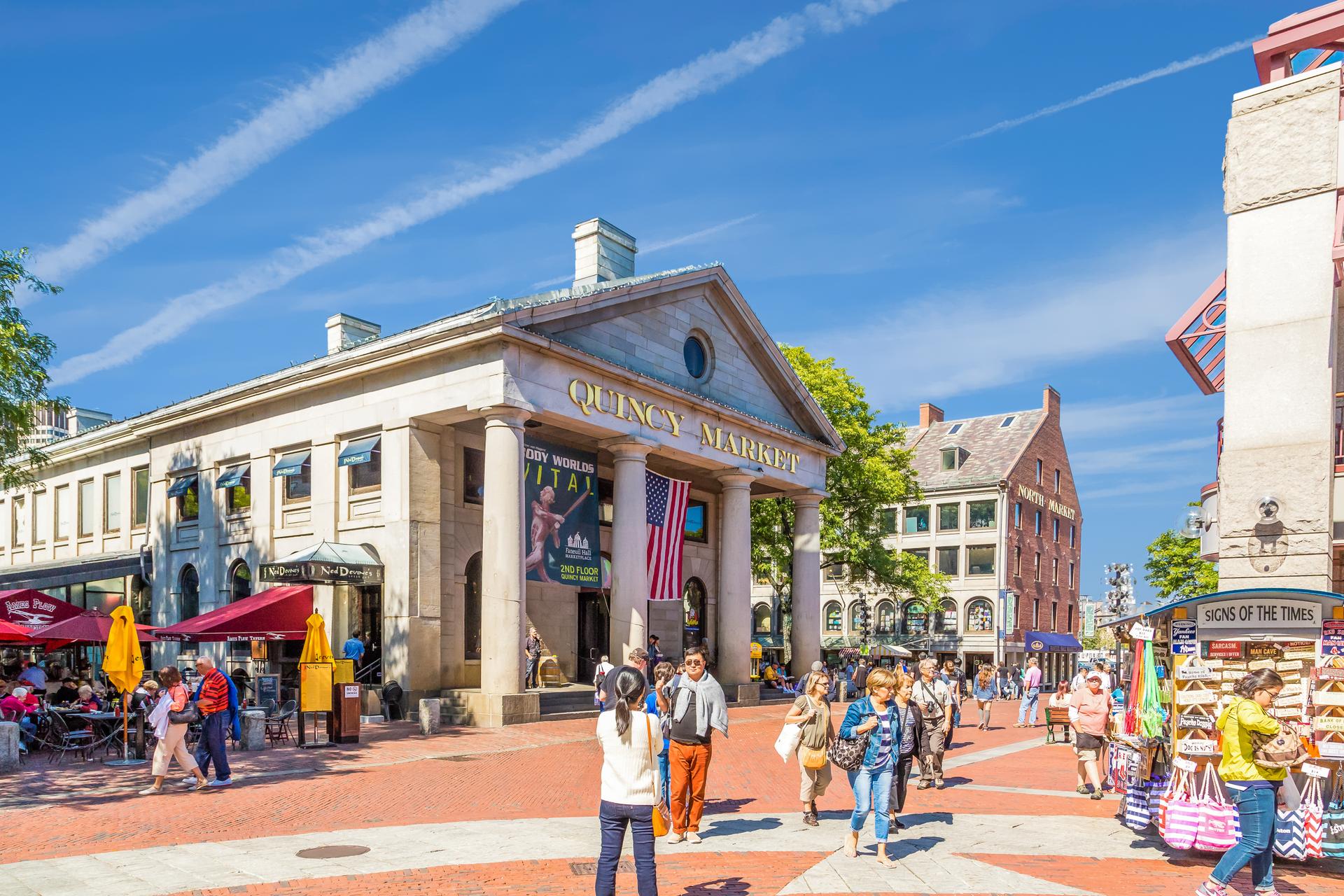Outside Quincy Market