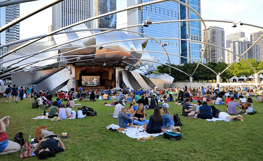 People enjoying at Millennium Park .jpg