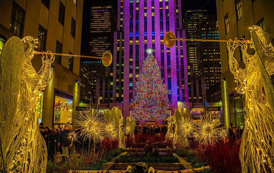 New York City Christmas Lights Tour with Empire State Building