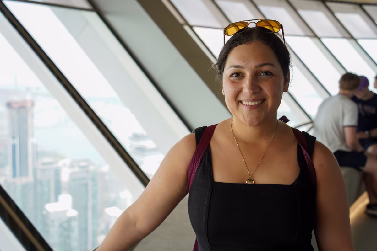 Tourist at Toronto Small Group Walking Tour with CN Tower.jpg