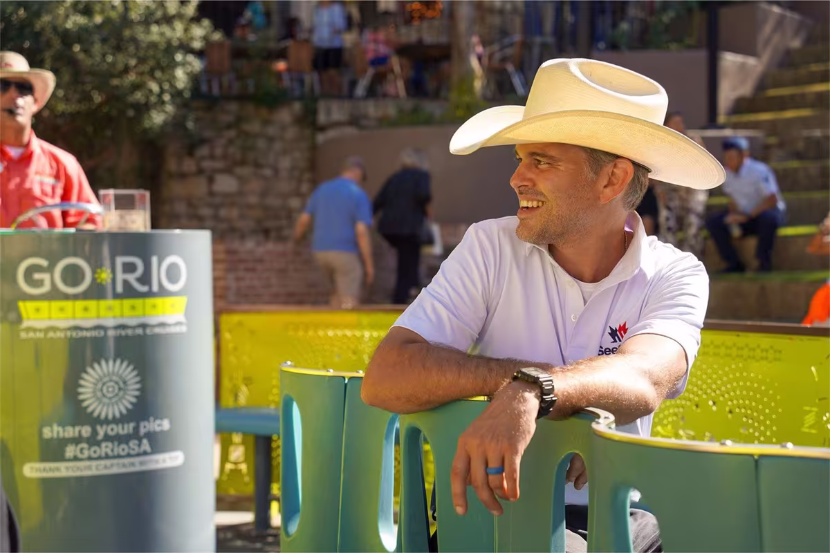 Tour Guide on Riverwalk Cruise