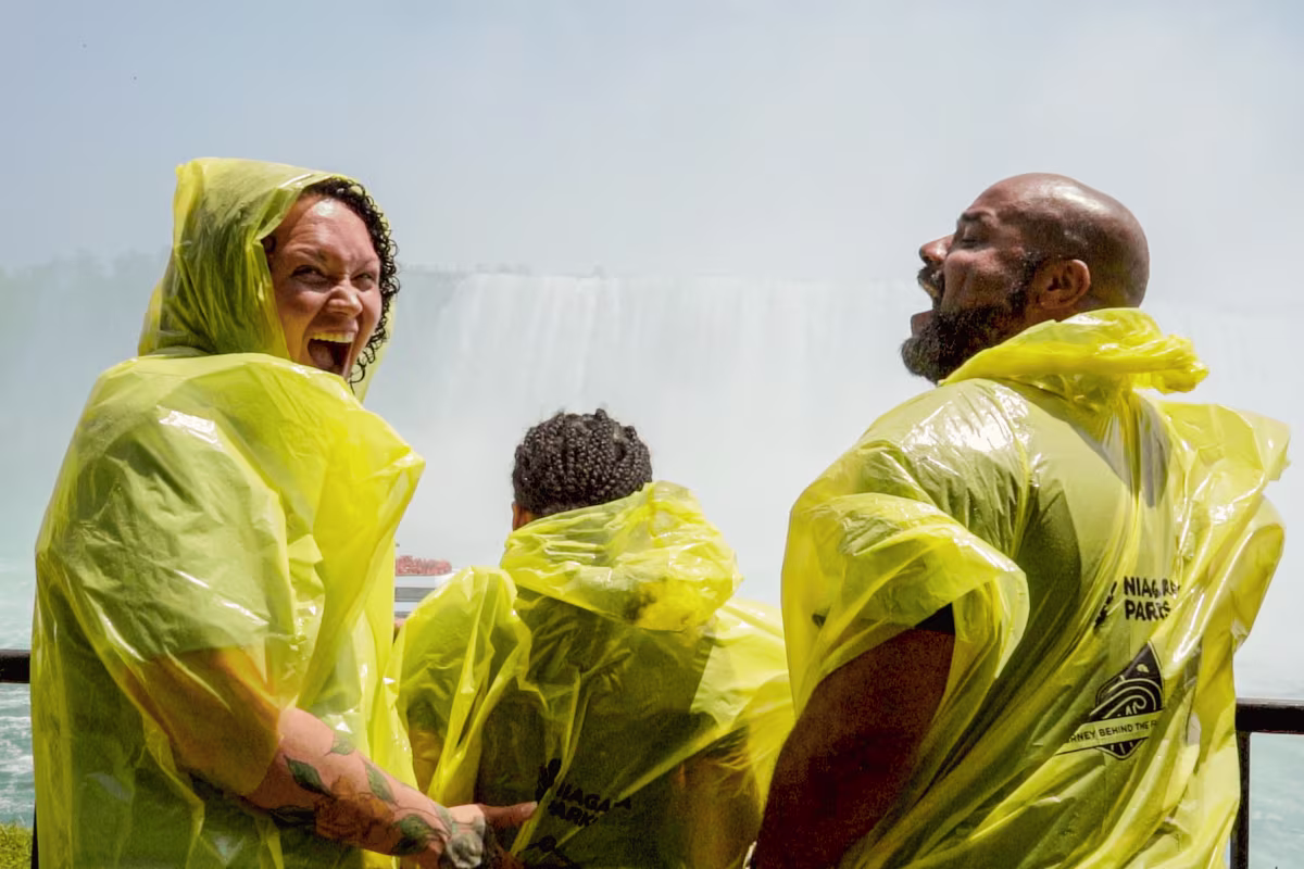 Visitors in yellow ponchos enjoyingNiagara Falls, Canada Tour from Toronto.jpg