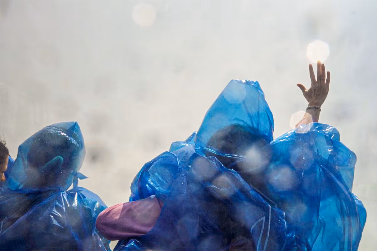 Misty guests aboard the Maid of the Mist.