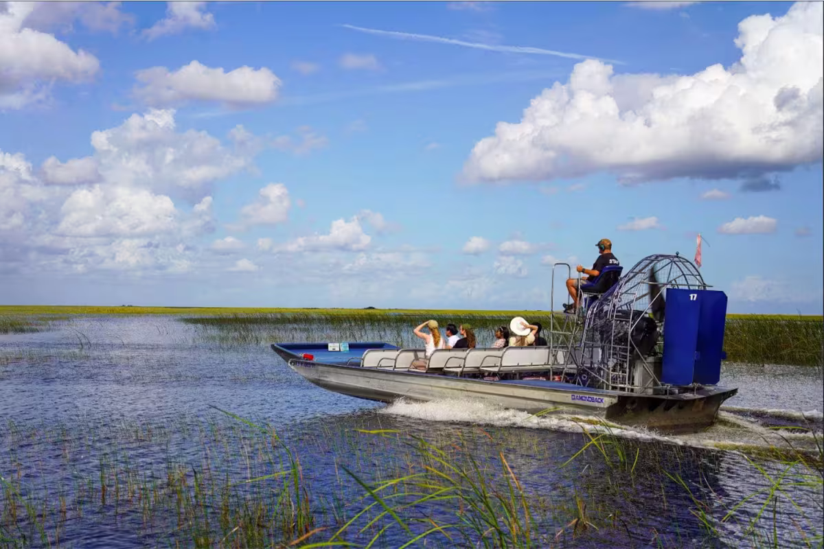 boat ride at Everglades