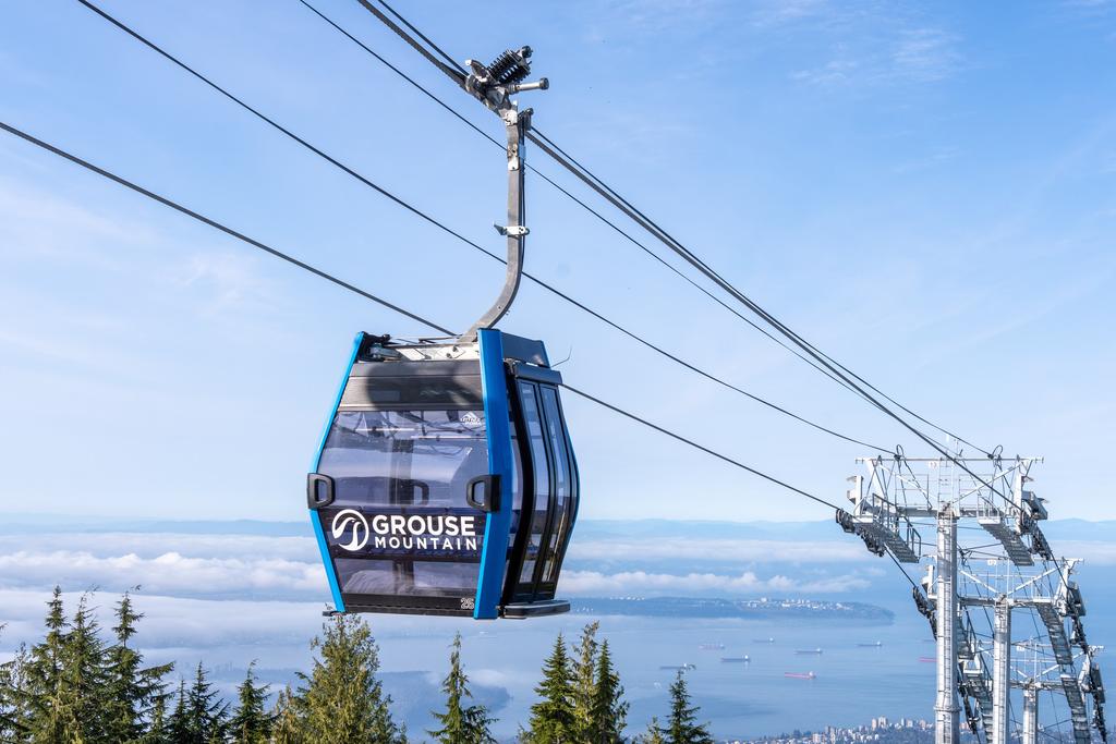 Grouse Mountain Skyride gondola above Vancouver